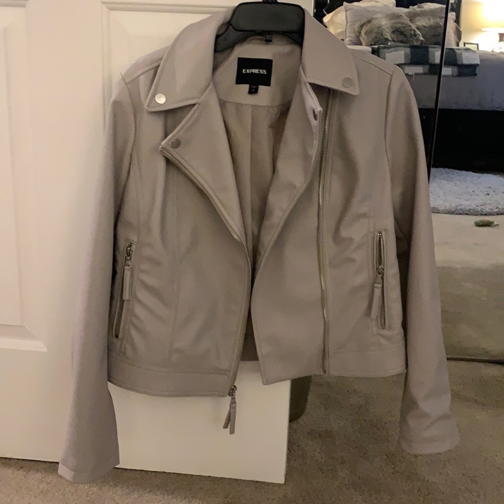 Express Faux Leather Moto Jacket